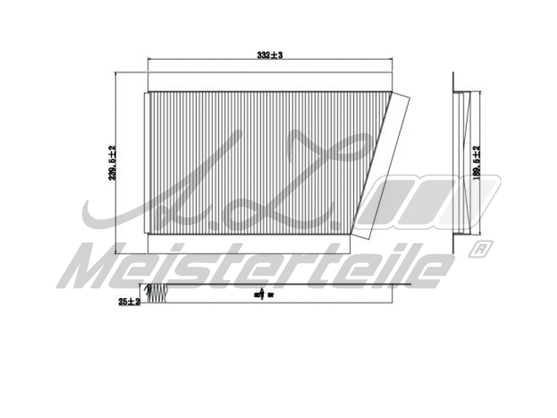 Filtre, air de l'habitacle A.Z. Meisterteile AZMT-41-010-1745