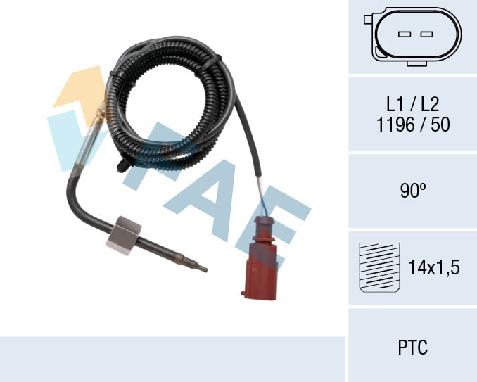 Capteur, température des gaz FAE 68062