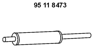 Silencieux avant EBERSPÄCHER 95 11 8473