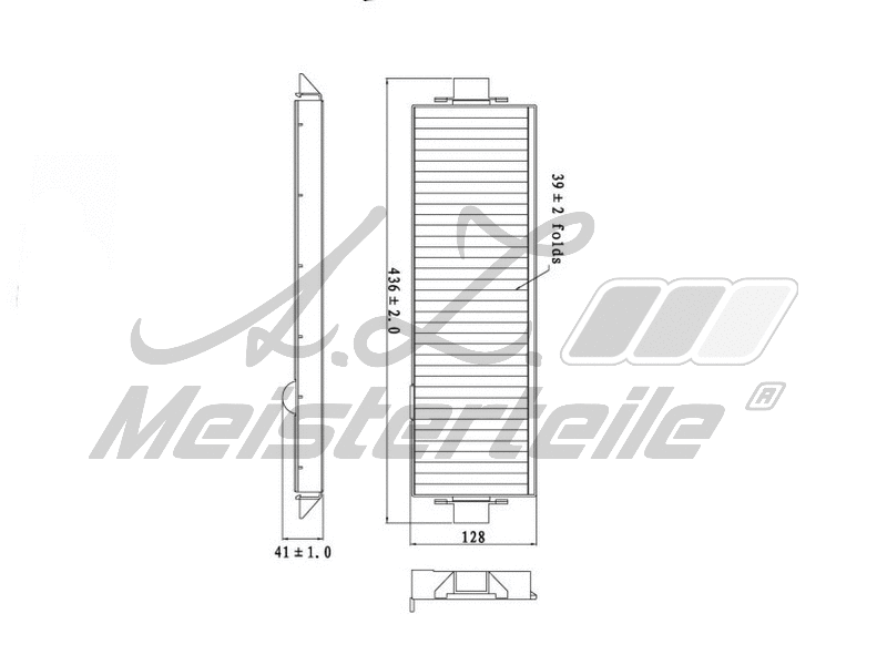 Filtre, air de l'habitacle A.Z. Meisterteile AZMT-41-010-1601