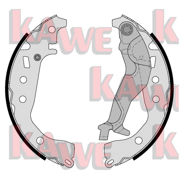 Jeu de mâchoires de frein KAWE 01203