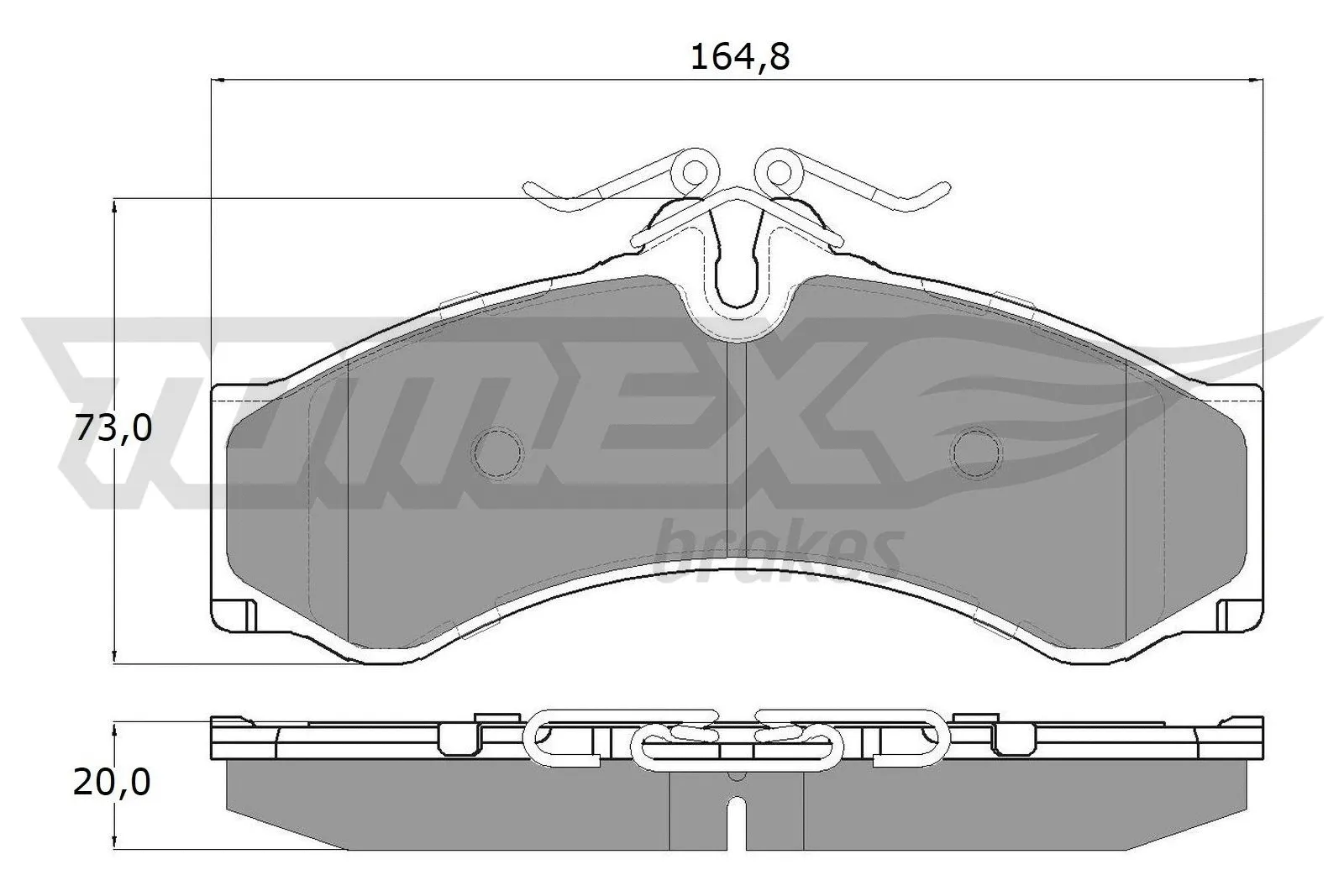 Kit de plaquettes de frein, frein à disque TOMEX Brakes TX 11-48