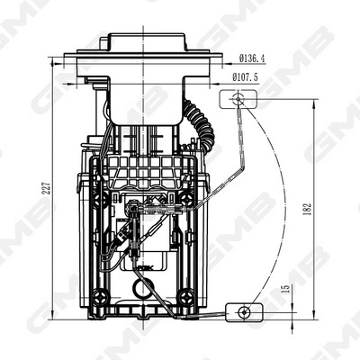 unité d'alimentation de carburant GMB GFPS-020A