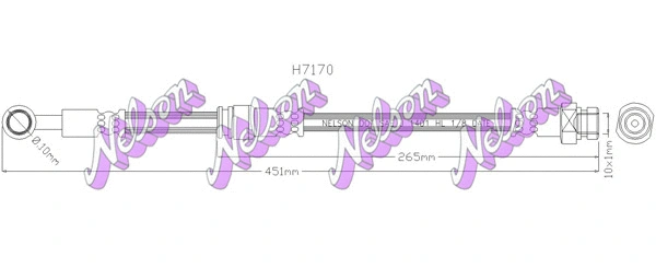 Flexible de frein KAWE H7170