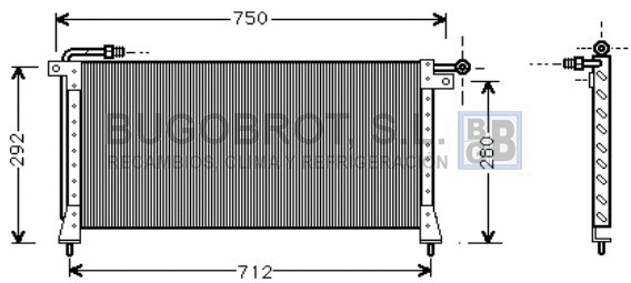 Condenseur, climatisation BUGOBROT 62-JR5016
