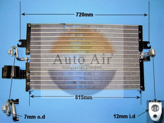 Condenseur, climatisation AUTO AIR GLOUCESTER 16-1115