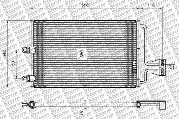 Condenseur, climatisation STORM QUALITY PARTS 26012