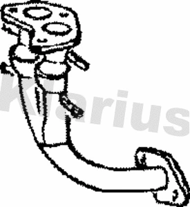 Tuyau d'échappement KLARIUS 301306