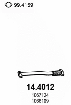 Tuyau d'échappement ASSO 14.4012