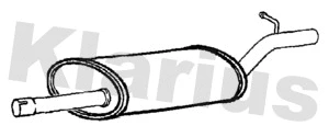 Silencieux central KLARIUS 211173