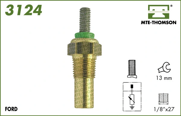 Sonde, température du liquide de refroidissement MTE-THOMSON 3124