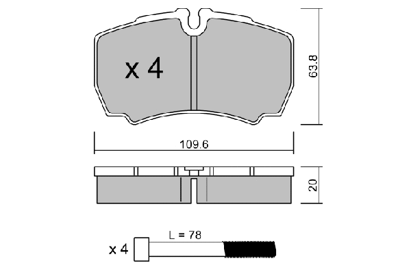 Kit de plaquettes de frein, frein à disque AISIN BPFO-2011