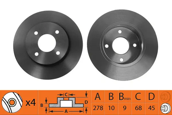Disque de frein SB BR22119