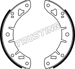 Jeu de mâchoires de frein TRUSTING 007.018
