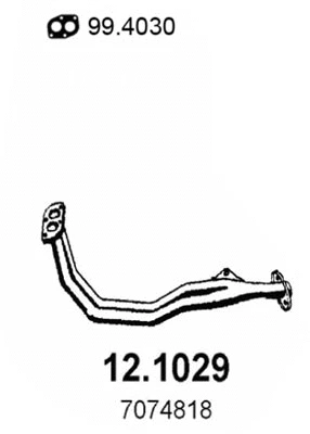 Tuyau d'échappement ASSO 12.1029
