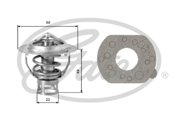 Thermostat, liquide de refroidissement GATES-AU TH04077G1