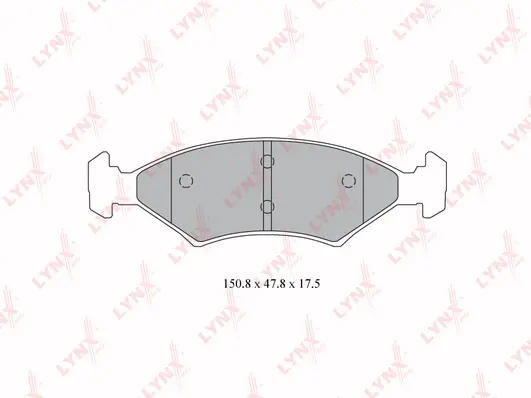 Kit de plaquettes de frein, frein à disque LYNXAUTO BD-4415