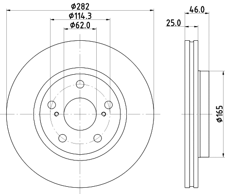 Disque de frein MINTEX MDC3094C