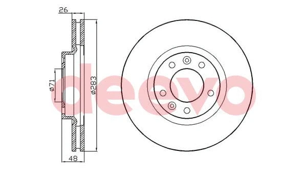 Disque de frein DEEVO BD17080