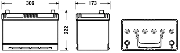 Batterie de démarrage TUDOR TC904