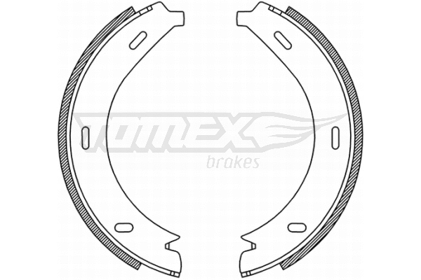 Jeu de mâchoires de frein TOMEX Brakes TX 21-19