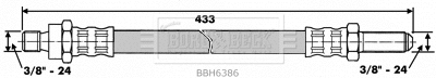 Flexible de frein BORG & BECK BBH6386
