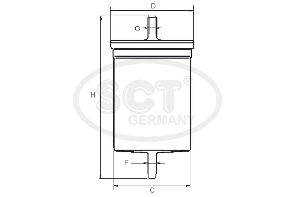 Filtre à carburant SCT - MANNOL ST 6103