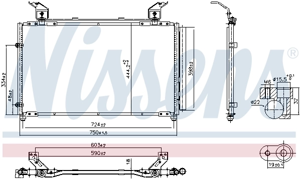 Condenseur, climatisation NISSENS 940923