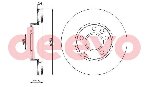 Disque de frein DEEVO BD33980