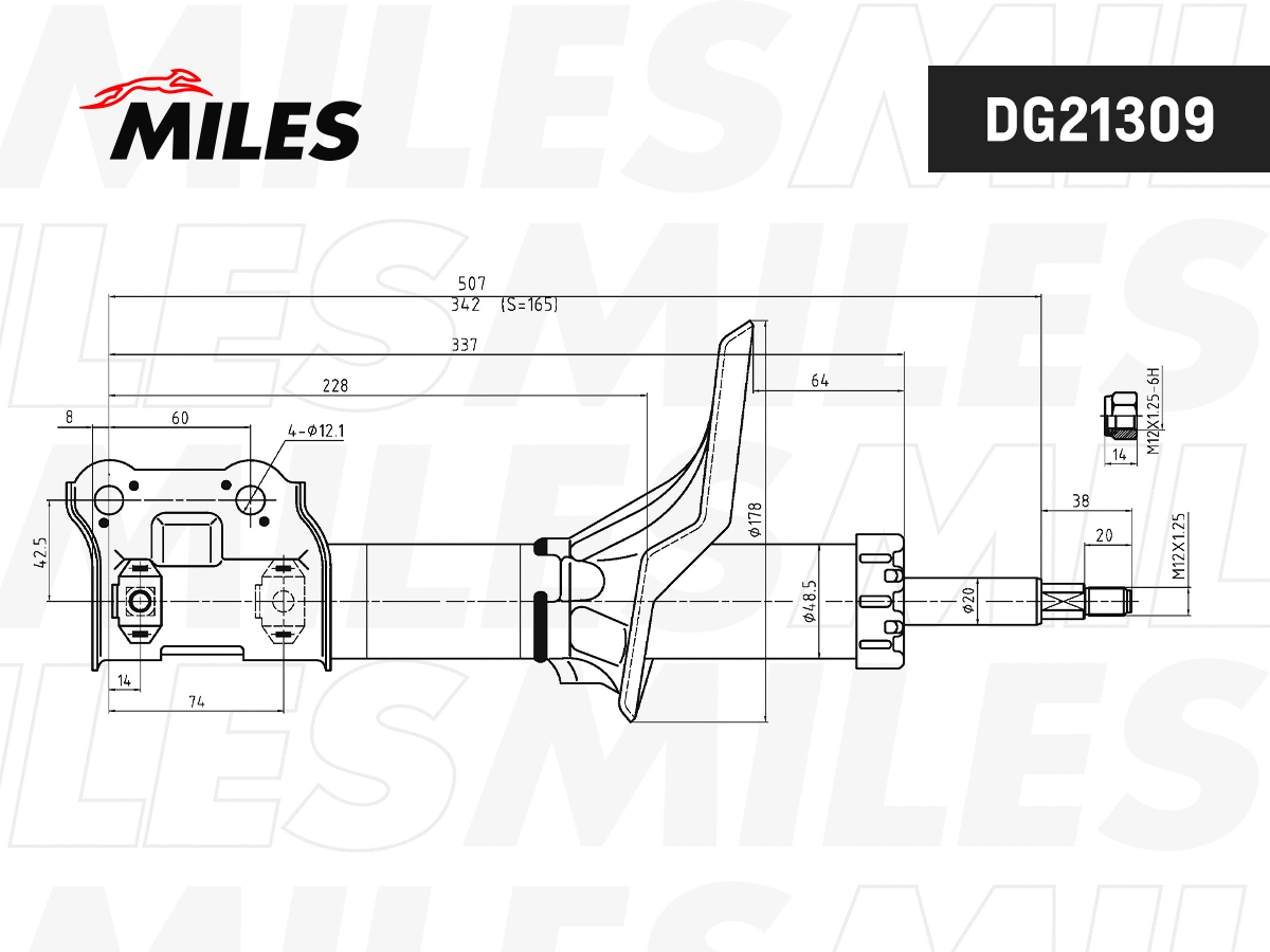 Amortisseur MILES DG21309