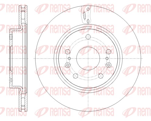 Disque de frein REMSA 61665.10
