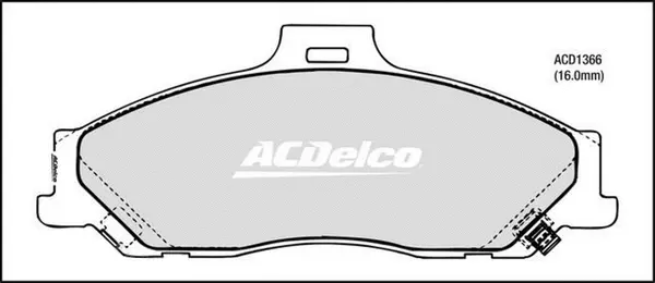 Kit de plaquettes de frein, frein à disque ACDelco Oceania ACD1366