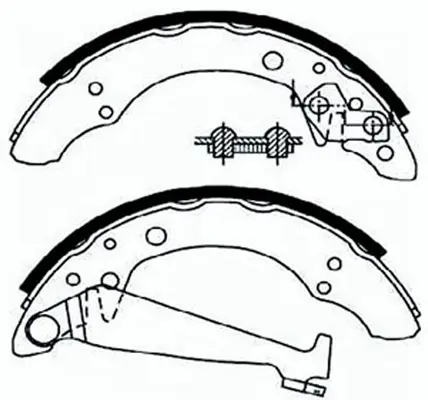 Jeu de mâchoires de frein SB BS33534