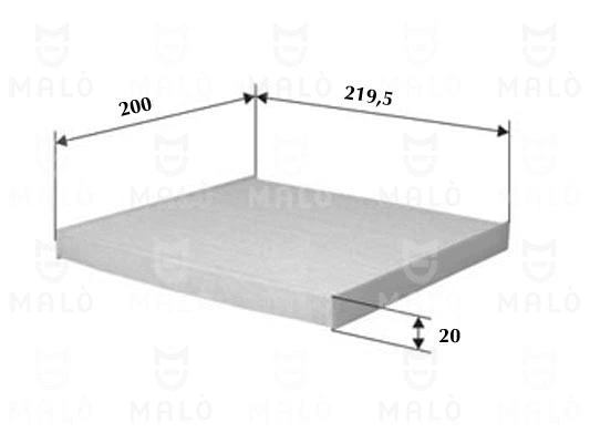 Filtre, air de l'habitacle AKRON-MALÒ 1530791