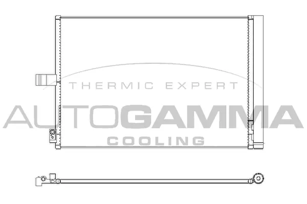 Condenseur, climatisation AUTOGAMMA 107647