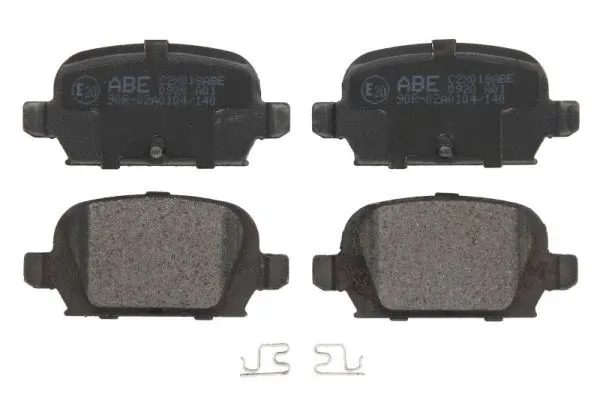 Kit de plaquettes de frein, frein à disque ABE C2X018ABE