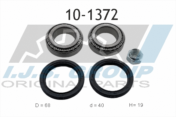 Kit de roulements de roue IJS GROUP 10-1372
