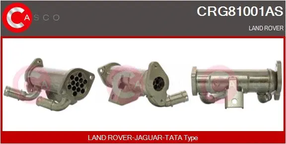 Radiateur, réaspiration des gaz d'échappement CASCO CRG81001AS