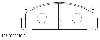 Kit de plaquettes de frein, frein à disque ASIMCO KD8705