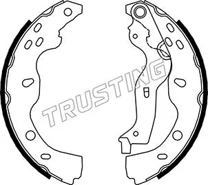 Jeu de mâchoires de frein TRUSTING 034.119