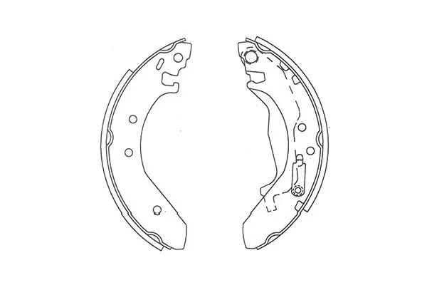 Jeu de mâchoires de frein KAVO PARTS KBS-2911