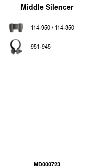 Silencieux central FA1 MD000723
