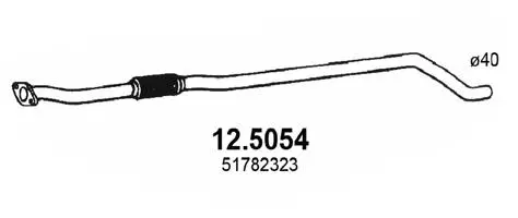 Tuyau d'échappement ASSO 12.5054
