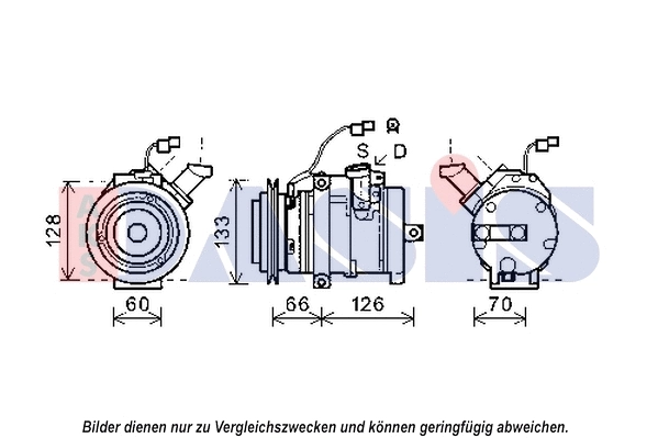 Compresseur, climatisation AKS DASIS 852601N