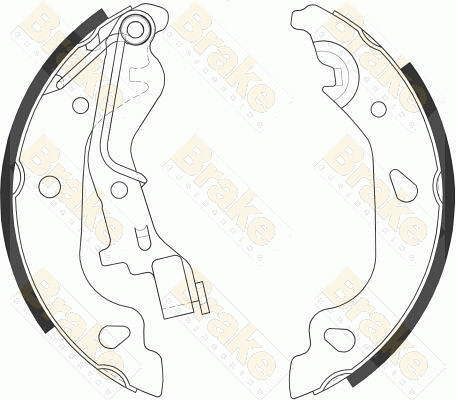 Jeu de mâchoires de frein Brake ENGINEERING SH2557