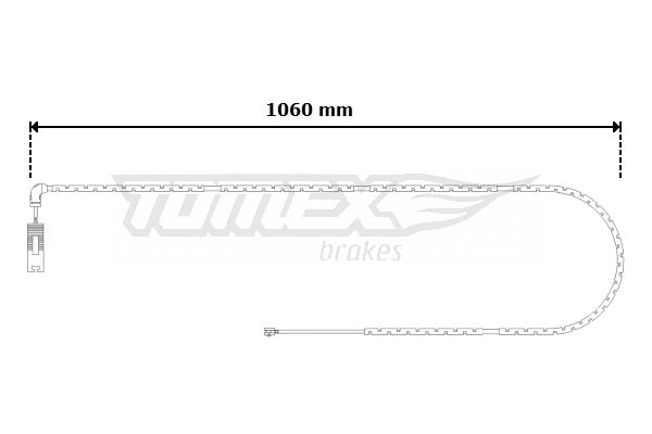 Contact d'avertissement, usure des plaquettes de frein TOMEX Brakes TX 30-60
