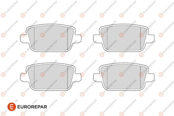 Kit de plaquettes de frein, frein à disque EUROREPAR 1686272080