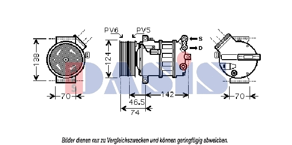 Compresseur, climatisation AKS DASIS 851799N