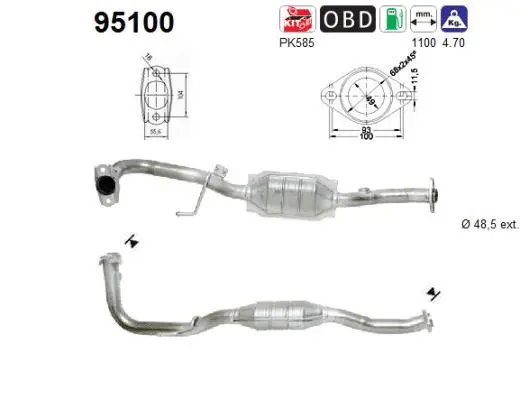 Catalyseur AS 95100