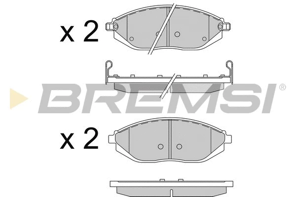 Kit de plaquettes de frein, frein à disque BREMSI BP3513